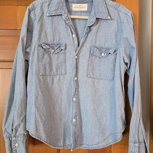Denim Button-Up Shirt